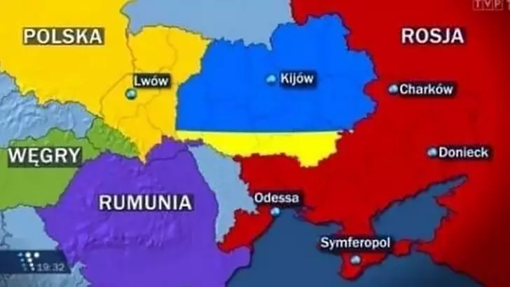 map of ukraine section