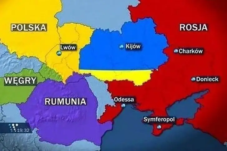 польская карта раздела украины