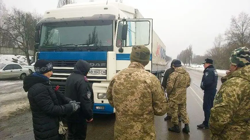 Blockade of trucks from Russia on the border in the Sumy region