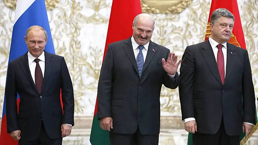 Putin Lukashenko and Poroshenko
