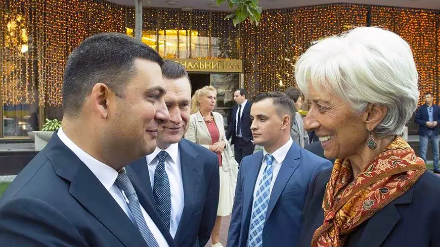 Vladimir Groisman and Christine Lagarde