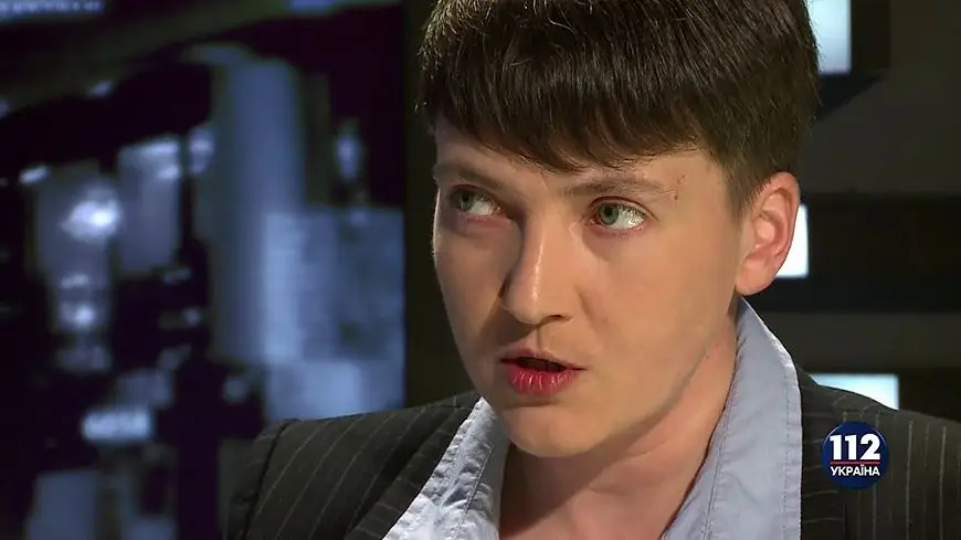 Надежда Савченко в эфире телеканала 112 Украина