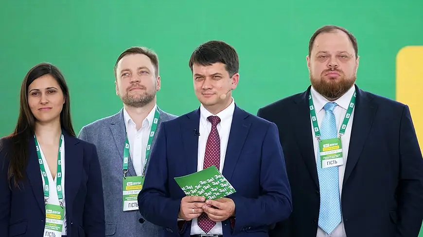 The team of President Vladimir Zelensky and the Servant of the People party