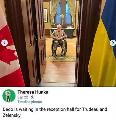 нацист в канадском парламенте
