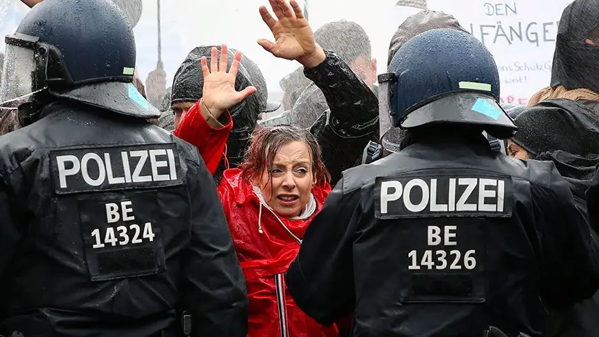протесты в германии