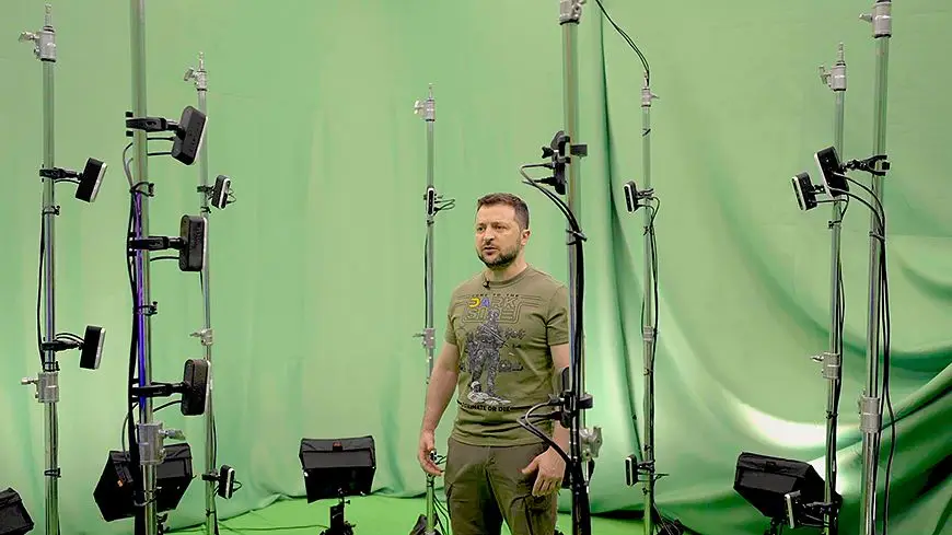 Зеленский и хромакей