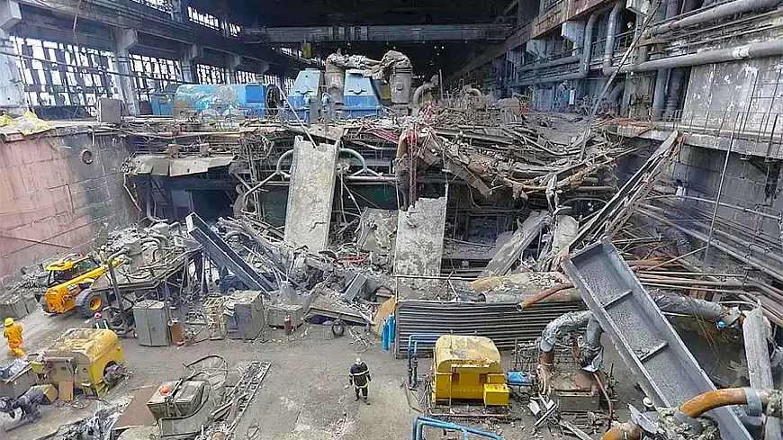 Разрушения ТЭЦ