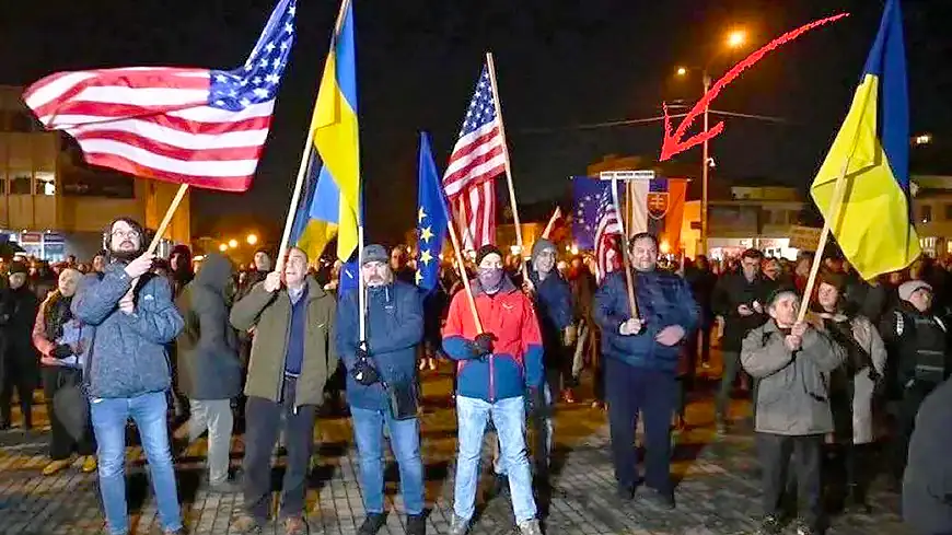 протесты в Словакии