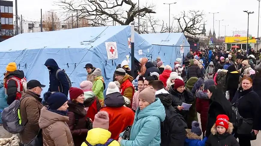 Лагерь по приёму беженцев в Германии