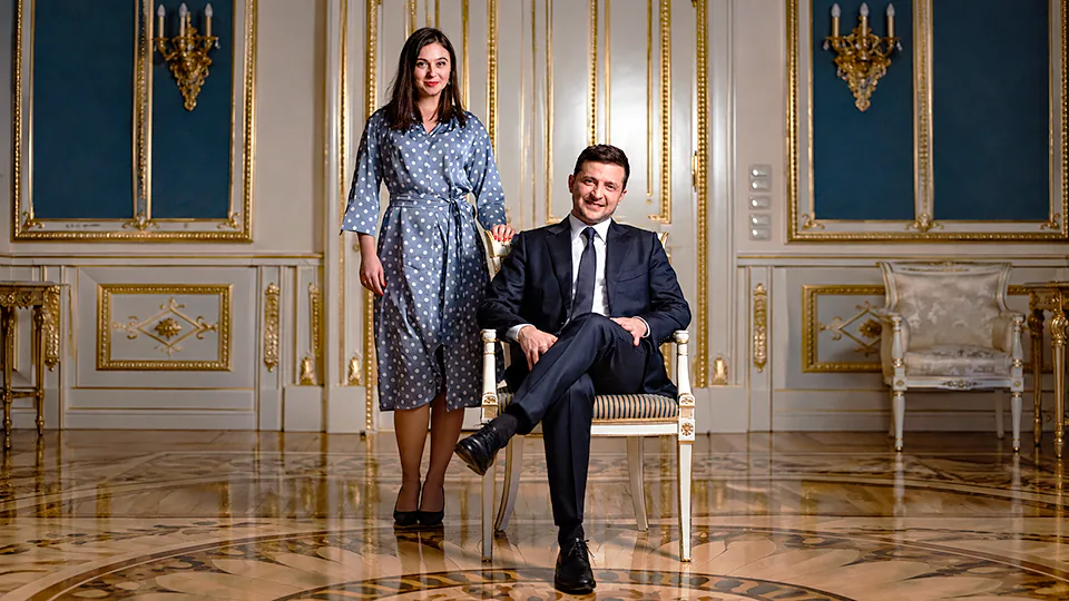Юлия Мендель и Владимир Зеленский